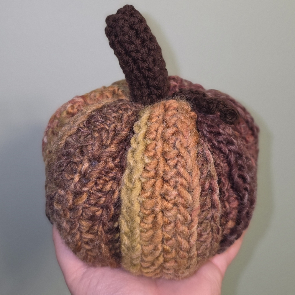 Hand-made/crocheted stuffed Pumpkin